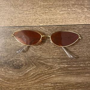 red tinted cat eye shades